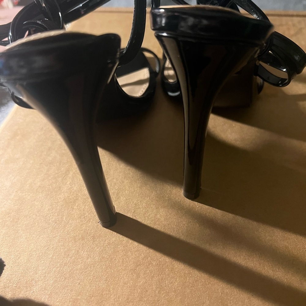 Steve Madden Black Women's Strappy Heels - Picture 3 of 3